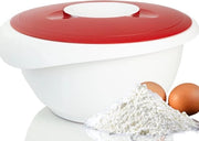 Mangiamezze in plastica con coperchio e sifone