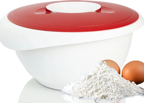 Mangiamezze in plastica con coperchio e sifone