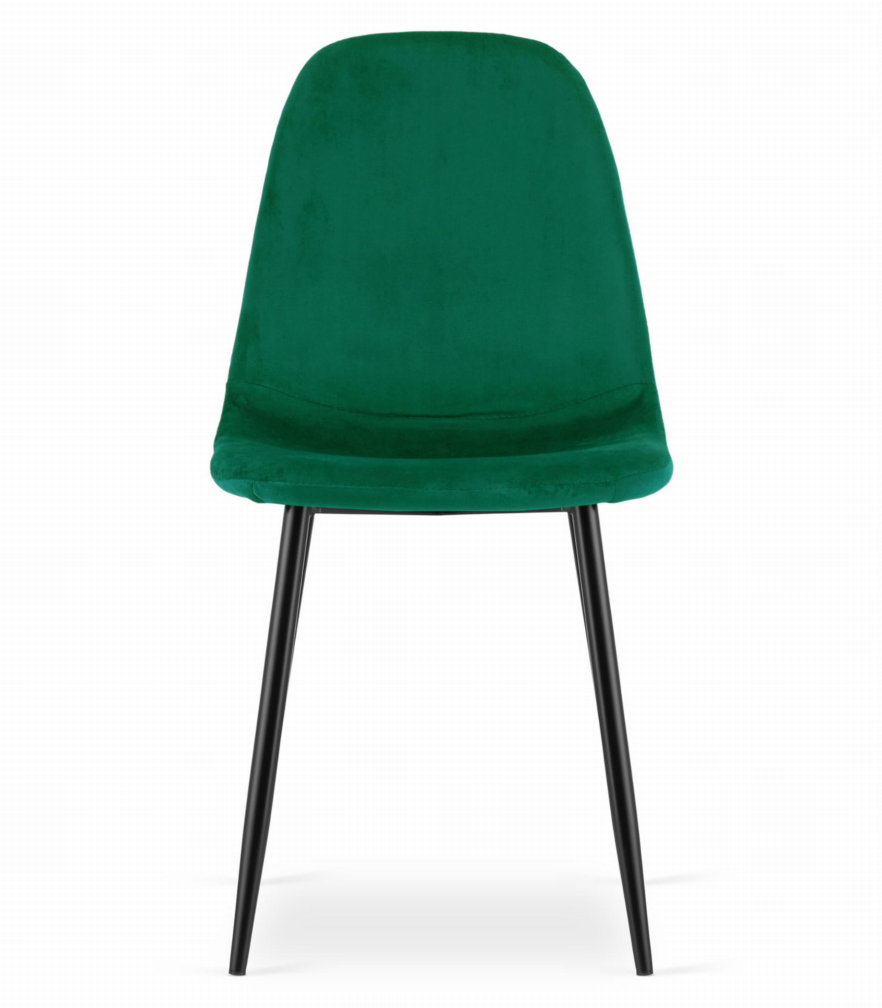 Sedia VALORA COMO - Design ergonomico in velluto verde scuro x 3
