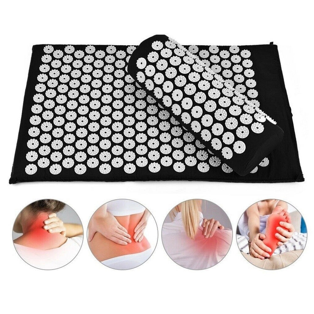 Trade Shop - Tappetino Agopressione Agopuntura Tappeto Chiodato Fitness Yoga 60 X 40 Cm -