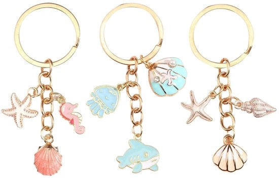 3 Stuks Accessori per Chiave per Donne con Decorazione Elegante