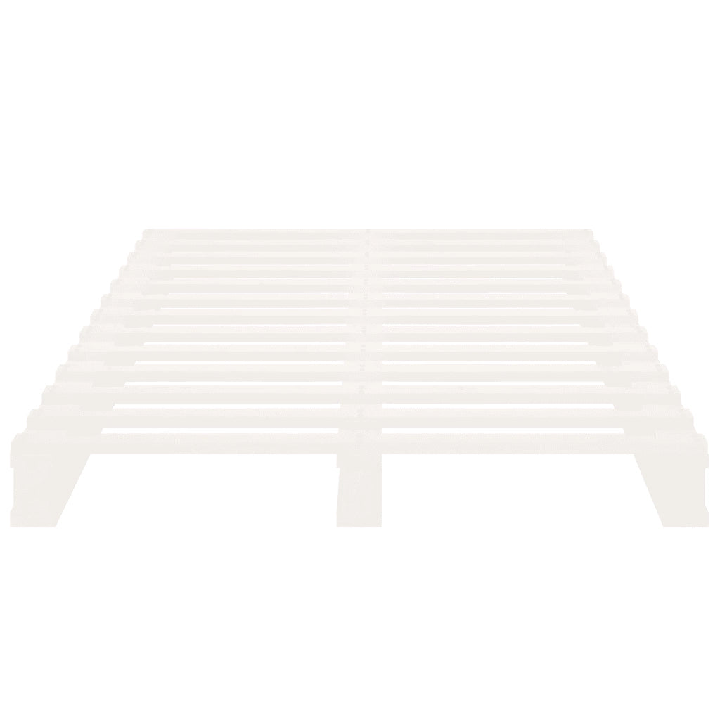 Giroletto senza Materasso Bianco 90x200 cm Legno Massello Pino 3120118