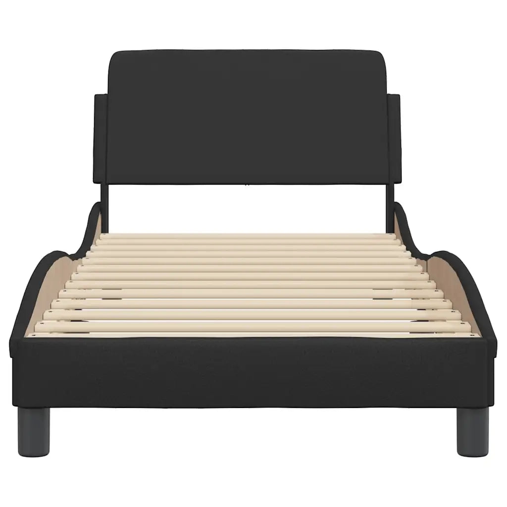 Giroletto Dover Nero 90x190 cm in Similpelle 373098