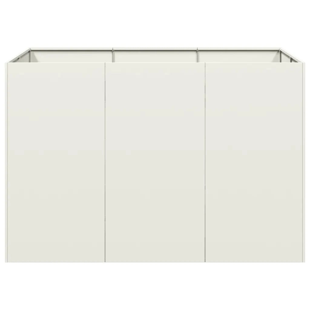 Fioriera Bianca 120x80x80 cm in Acciaio 860788