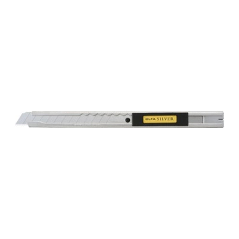 OLFA CUTTER  9 MM INOX SRV-1 C/BLOCCO AUTOMAT- ITW CONSTRUCTION PRODUCTS ITALY- 6,0 pz