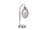 Lampada da tavolo Candellux Lukka cromata vetro G9 36cm