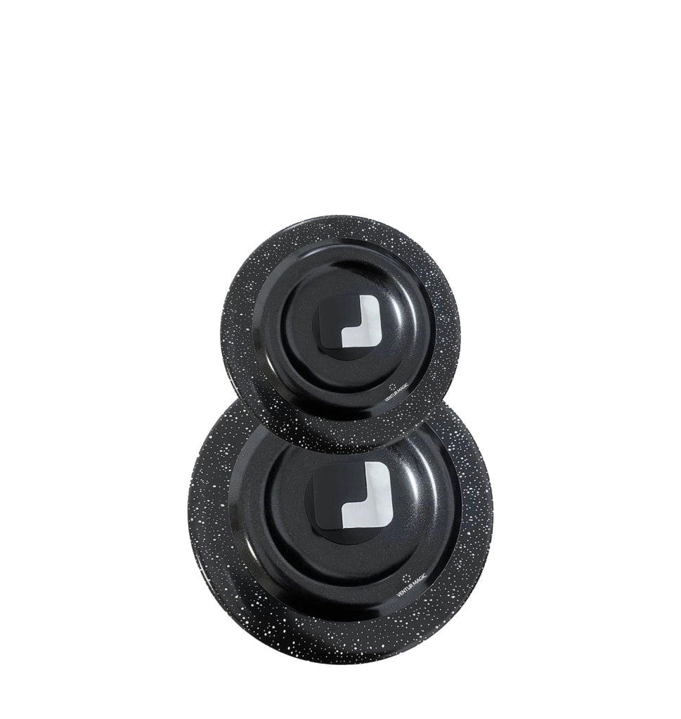 Kit 2 Coperchi Magici Antiodore Ventur Magic in Alluminio Ø24-32 cm Pomello Salvaspazio Nero