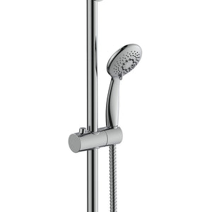 Colonna doccia in metallo cromato e doccino a 3 getti - serie mali