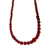 Collana in agata rossa in stile retr¨°
