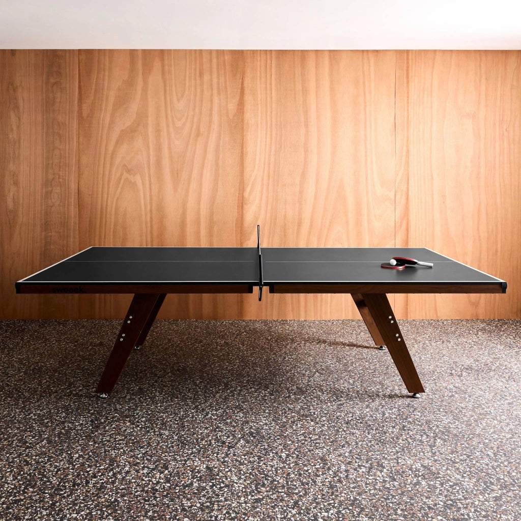 Tavolo da ping pong per interni deluxe con 2 racchette e 3 palline,