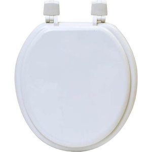 Evideco 4105100 sedile wc rotondo in legno modellato tinta unita