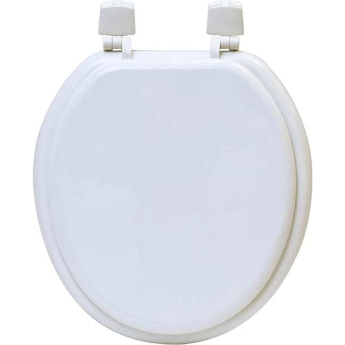 Evideco 4105100 sedile wc rotondo in legno modellato tinta unita