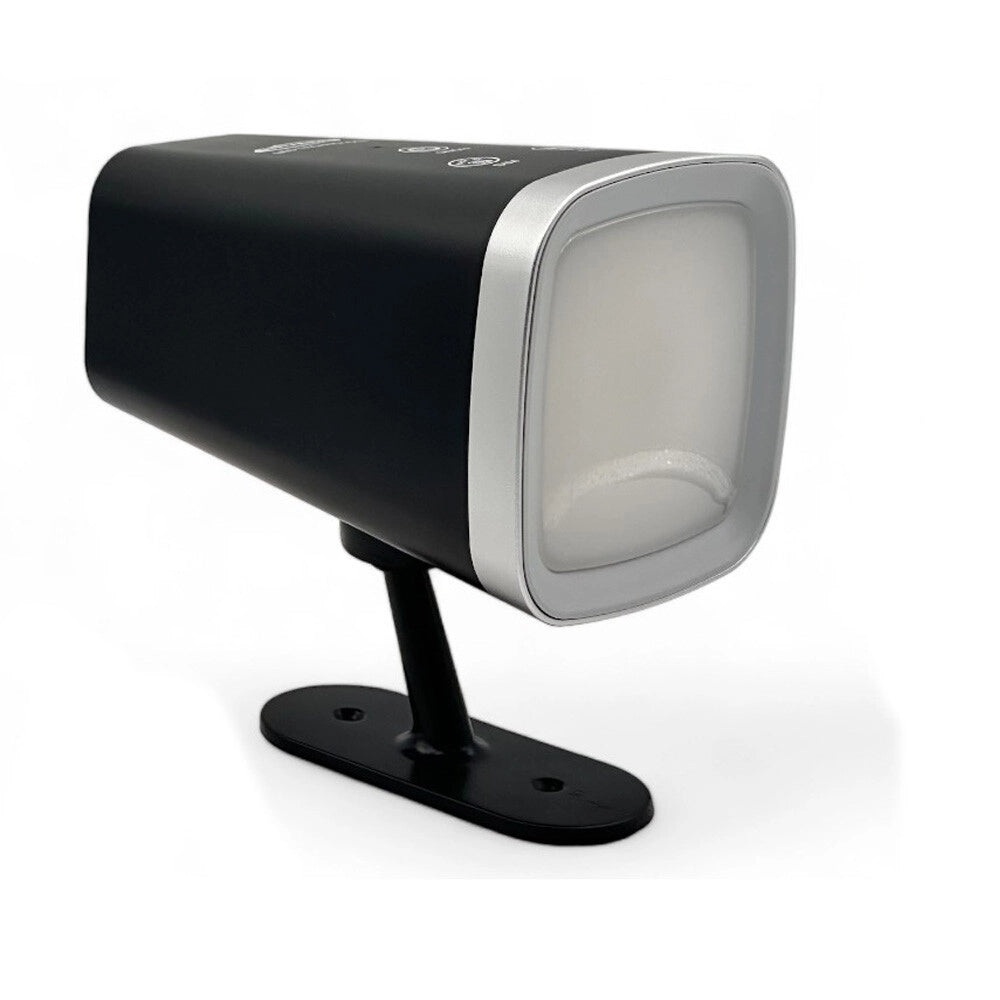 Trade Shop - Lampada 2 In 1 Ricaricabile Scrivania Applique A Led 6w Touch Dimmerabile Cct Bl-1008 - Nero