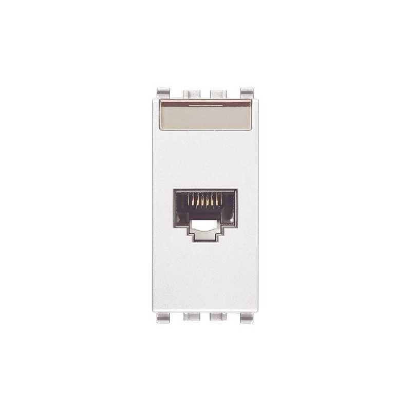 20339.6.B Presa Rj45 Netsafe Cat6 Utp 110 Bianco Eikon