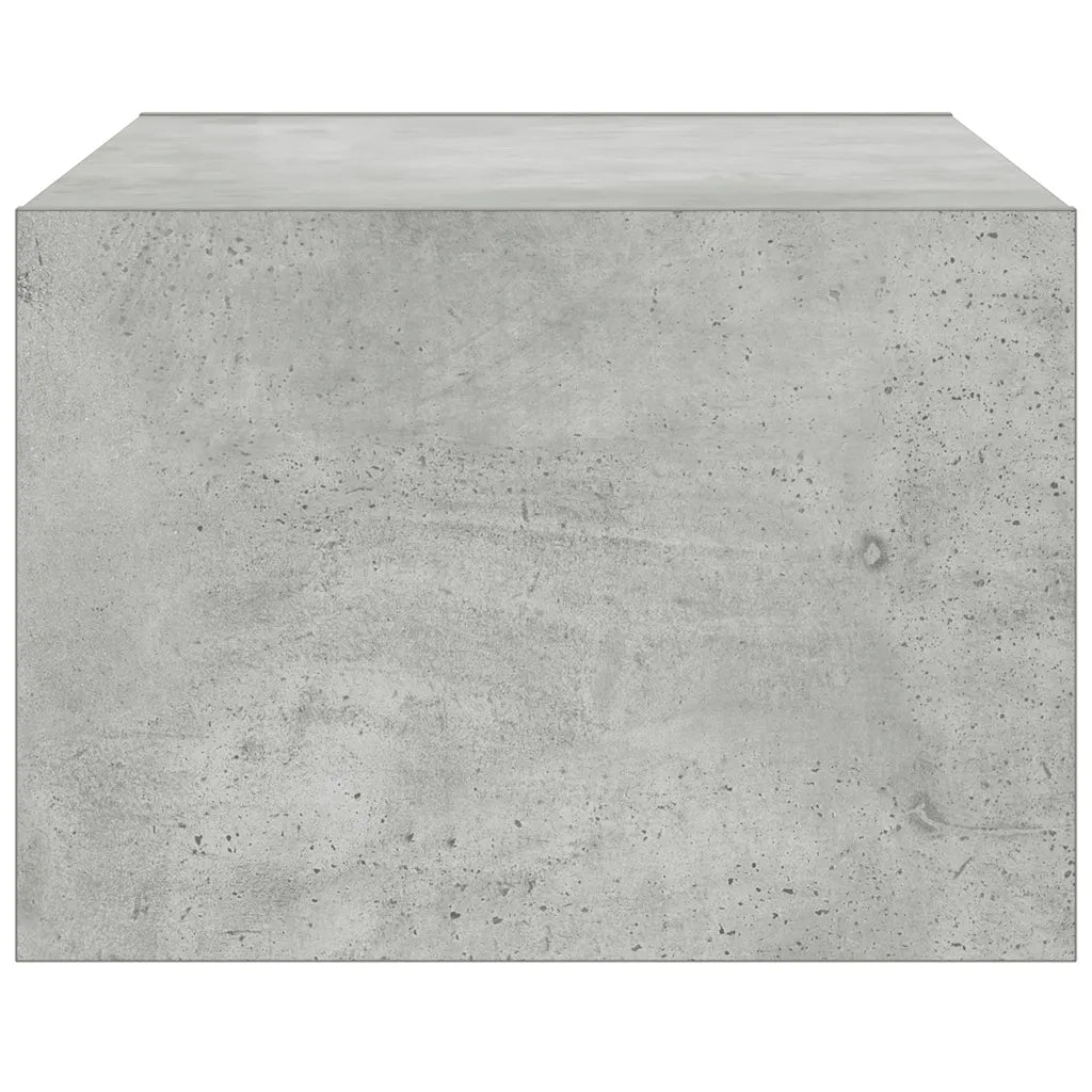 Mobile Porta TV con Luci LED-Mobile per TV-Credenza TV Grigio Cemento 75x35,5x25 cm