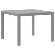 Tavolo da Giardino Grigio chiaro 100 x 100 x 73 cm polyrattan 871683