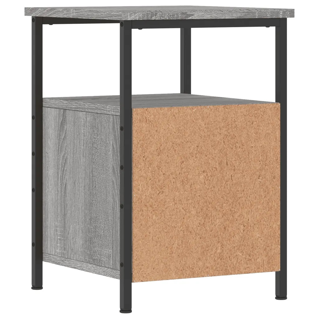 Comodini 2 pz Grigio Sonoma 34x35,5x50 cm in Legno Multistrato 826020