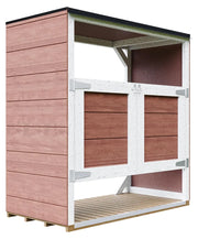 Ricovero per bidoni da giardino 2x240L TIMBELA M980A-REDWOOD RED