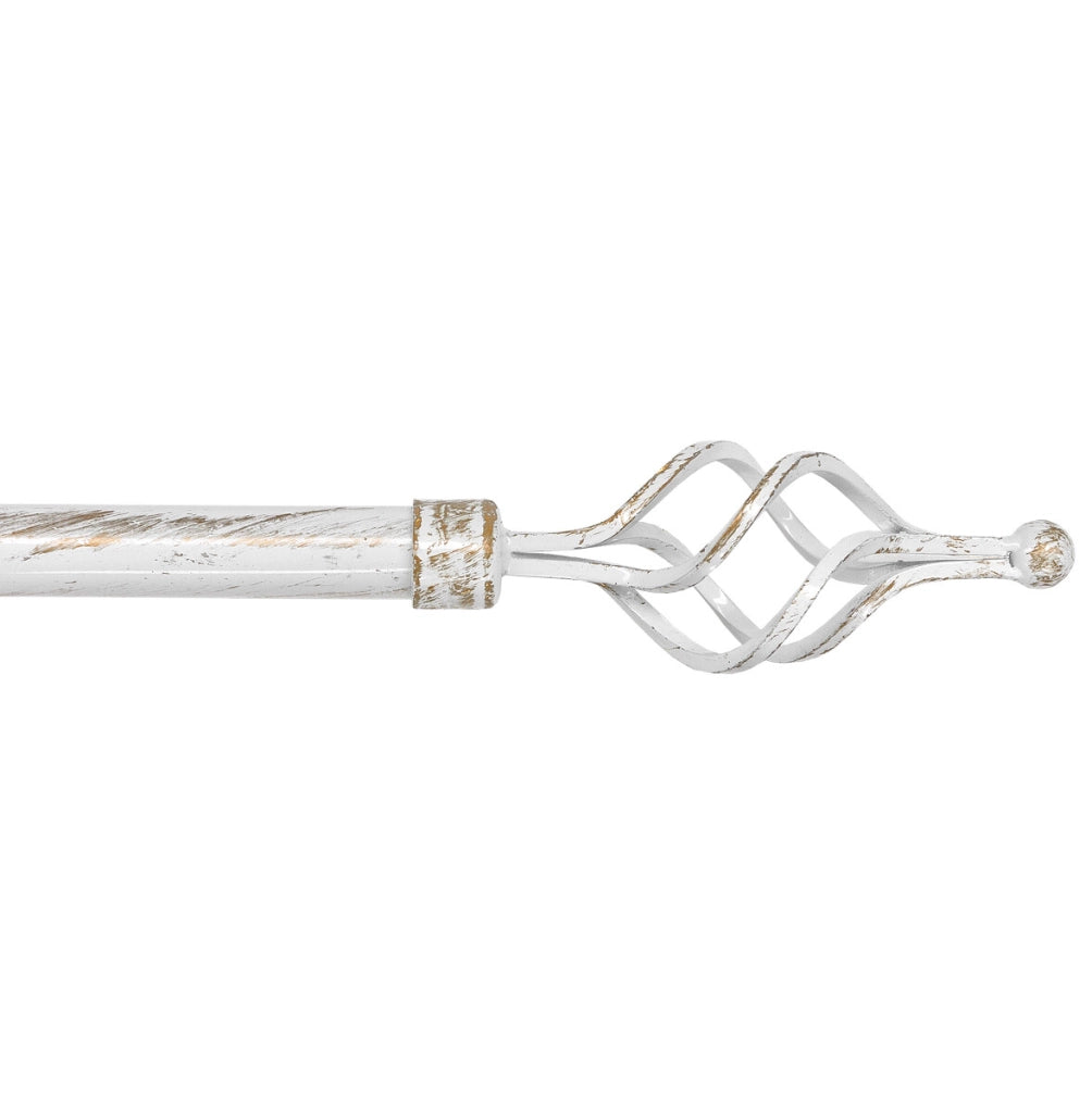 Bastone Tenda Ferro Estendibile 160-300 Asta Scorritenda modello Vortice Shabby Chic