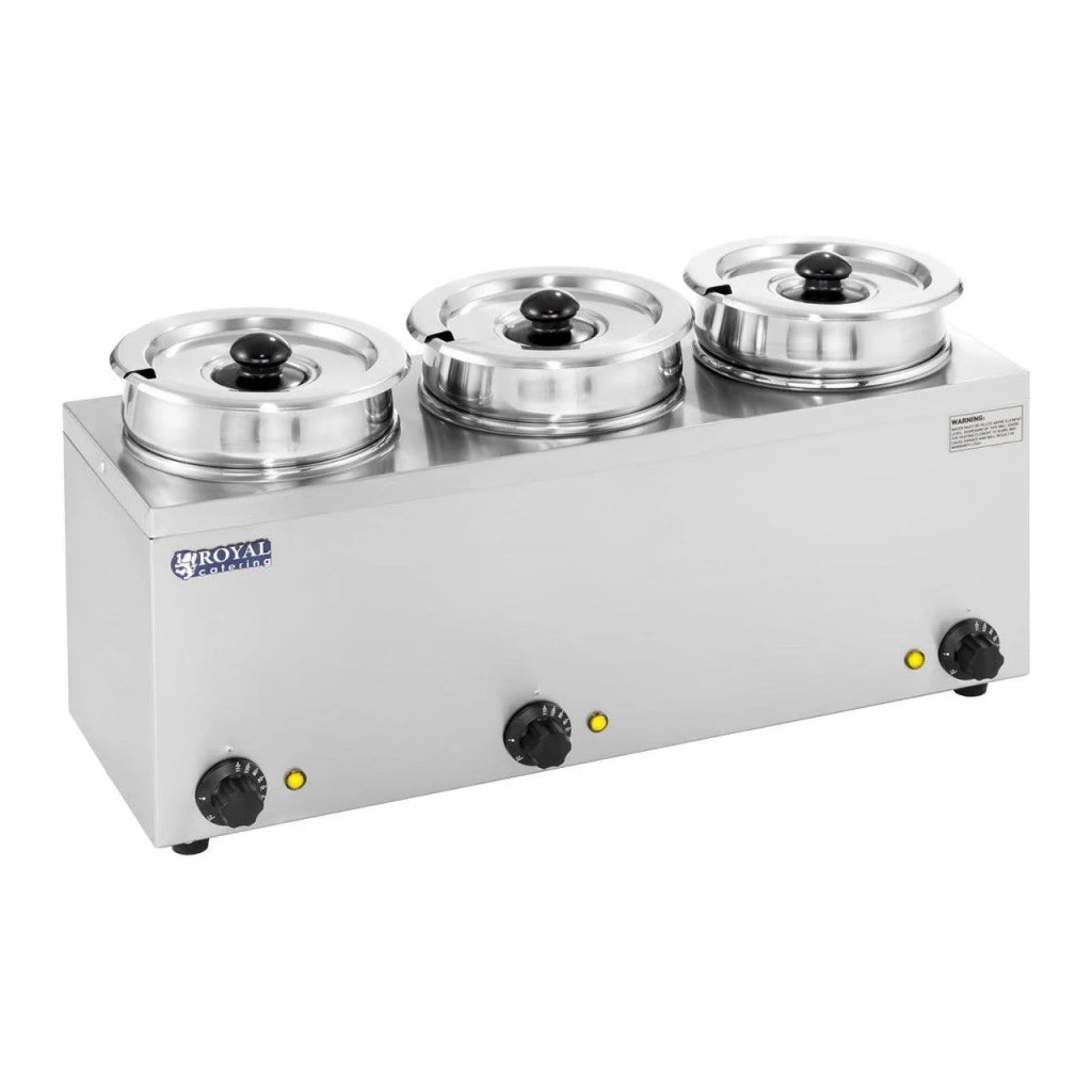 Distributore di zuppa 3 x 2,75 litri 450 watt acciaio inox 14_0000150