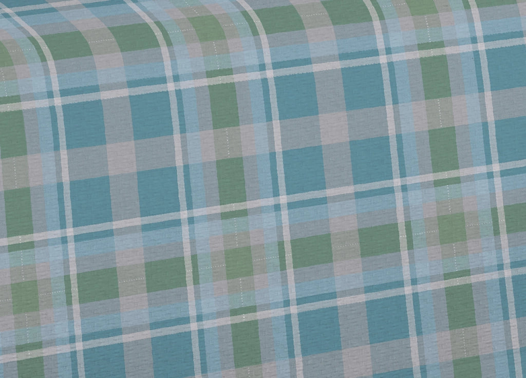 Copriletto Piquet Primavera Estate 100% Cotone Dis. Scozzese Ben - Singolo - Verde