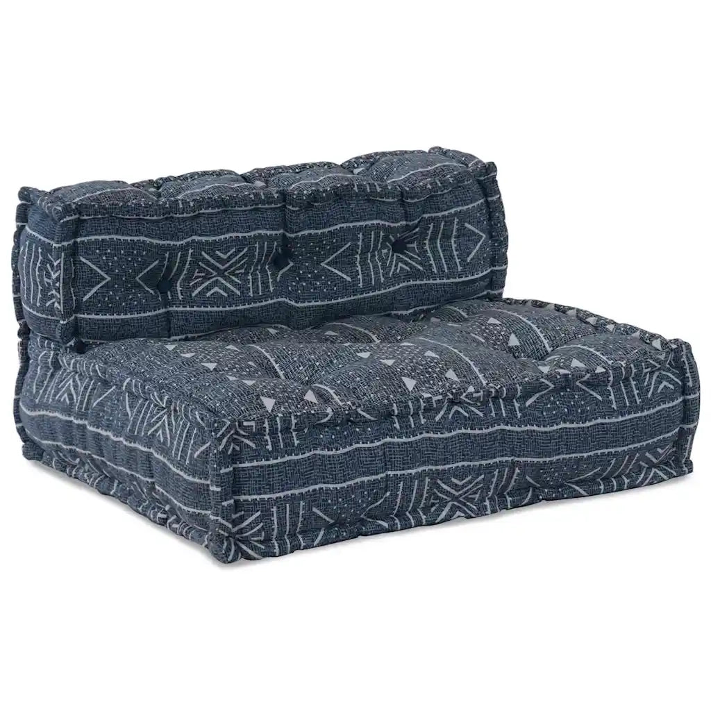 Unità di Divano Modulare Stampa Indigo 70 x 70 x 56 cm Tessuto 4019062
