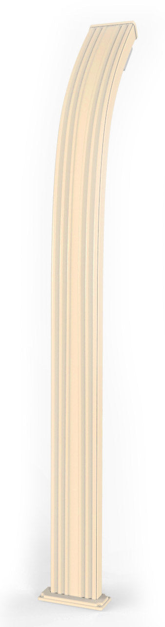 Doccia Solare da Esterno Giardino 30L Miscelatore e Lavapiedi Arkema Spring Champagne Bronze