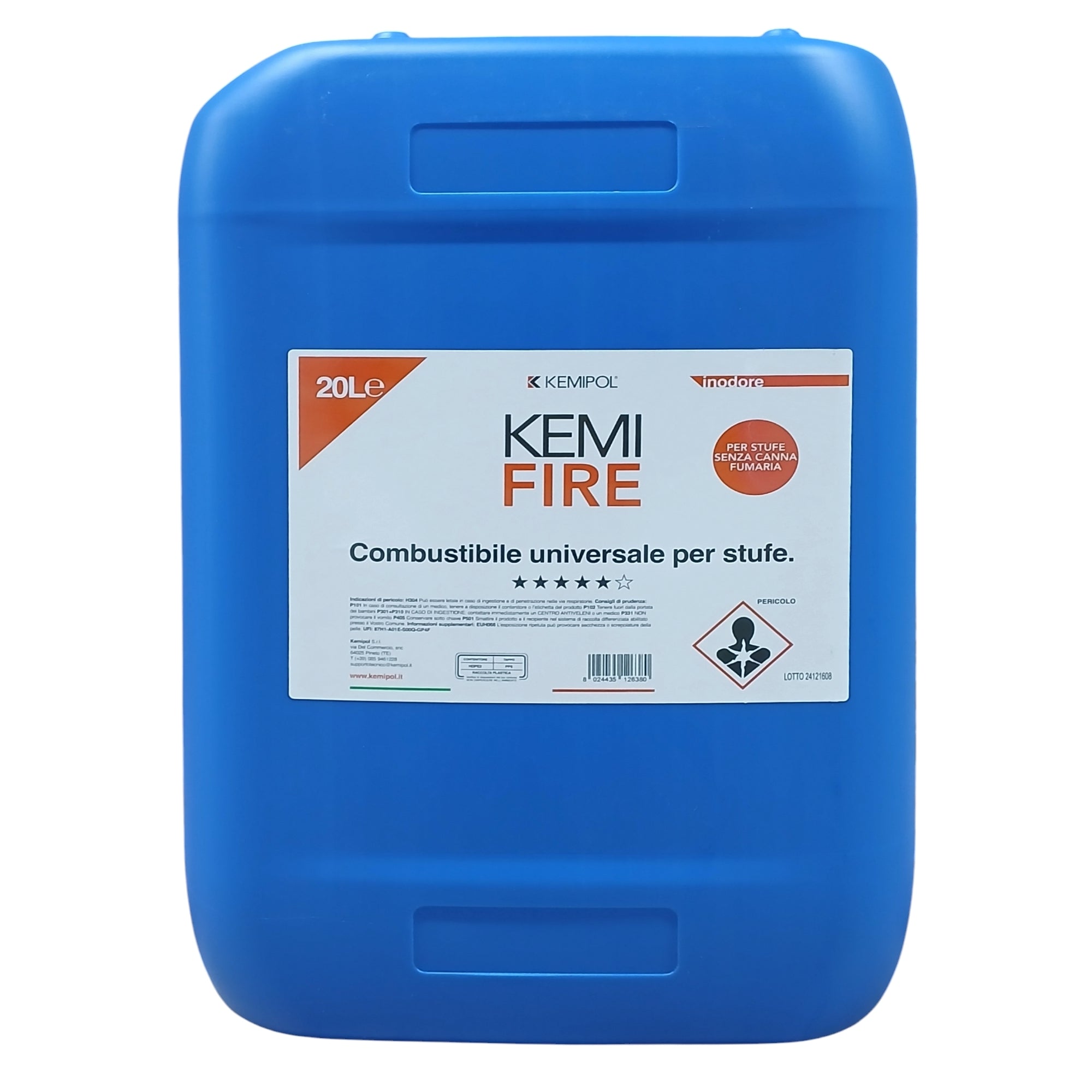 COMBUSTIBILE LIQUIDO KEMIFIRE 20L PER STUFE.