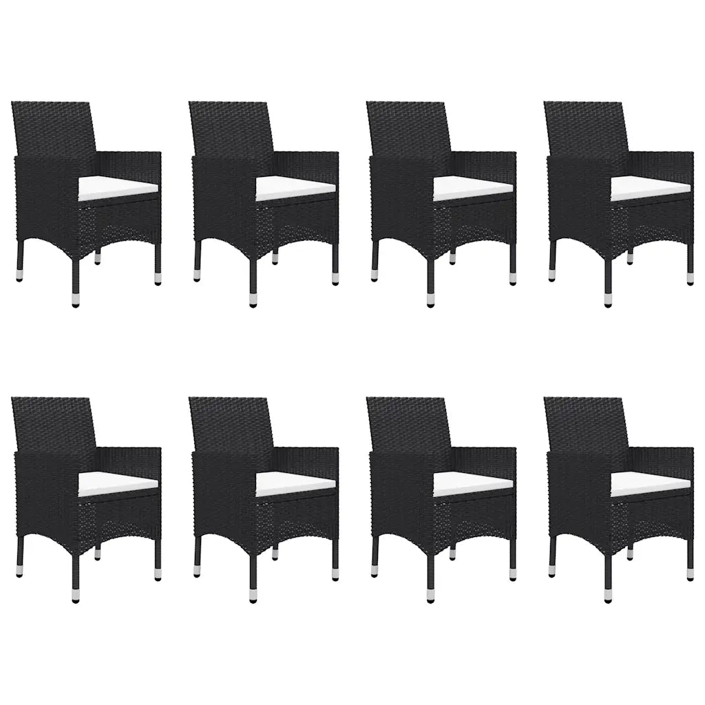 Set da Pranzo da Giardino 9 pz Nero cod mxl 36097