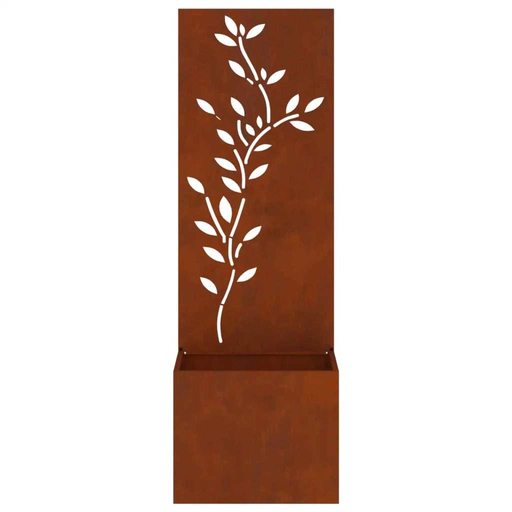 Schermo per privacy in giardino Floreale Ruggine 50 x 140 cm 876482