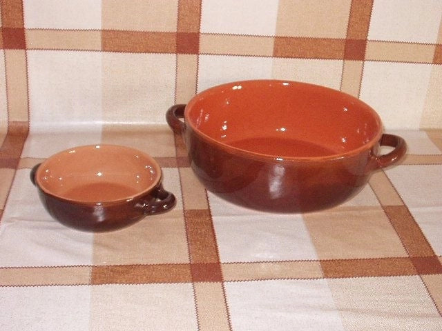 Tegame terracotta 24cm coccio bicolore la cucina della nonna