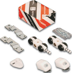 Kit di scorrevoli kg 40 x binario porta scorrevole