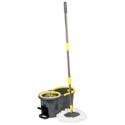 Set di 6 Secchi Mop Lavapavimenti Rotante Con Pedale Lit 5
