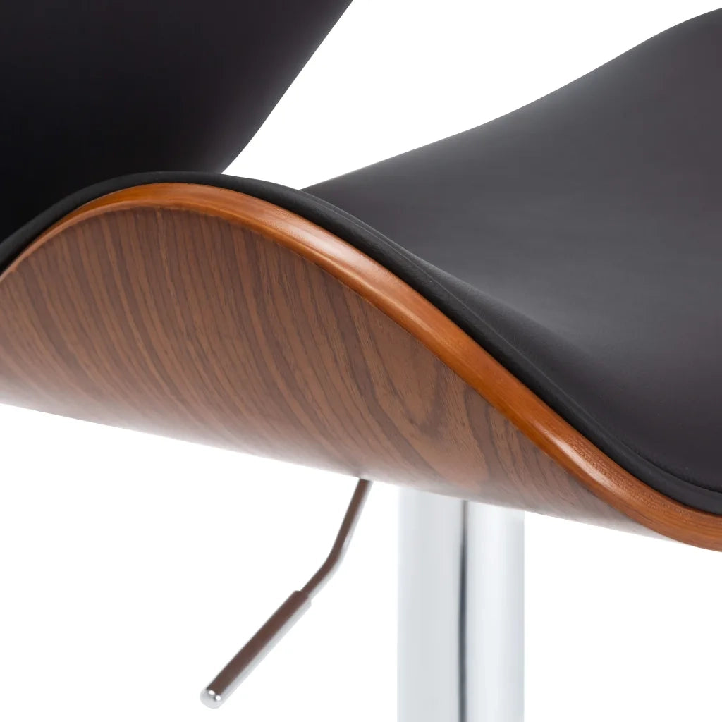 Sgabello da Bar Nero in Similpelle cod mxl 77204