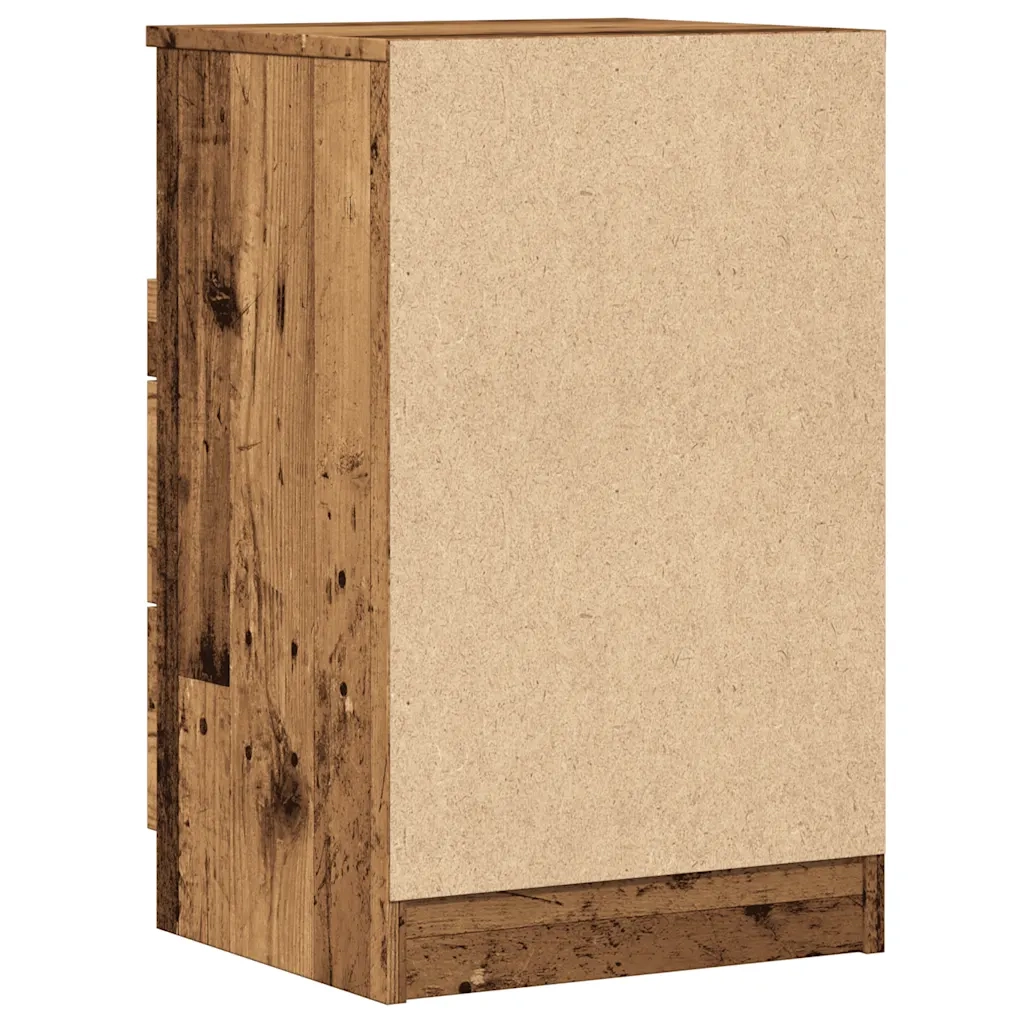 Comodino-Tavolino da notte Legno Vecchio 40x36x65 cm in Legno Multistrato 604753