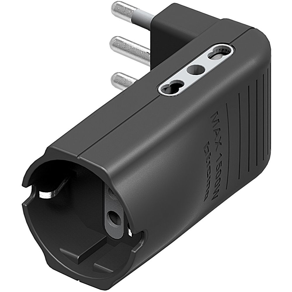 ADATTATORE TRIPLO CORNER 10A BIPASSO GRIGIO