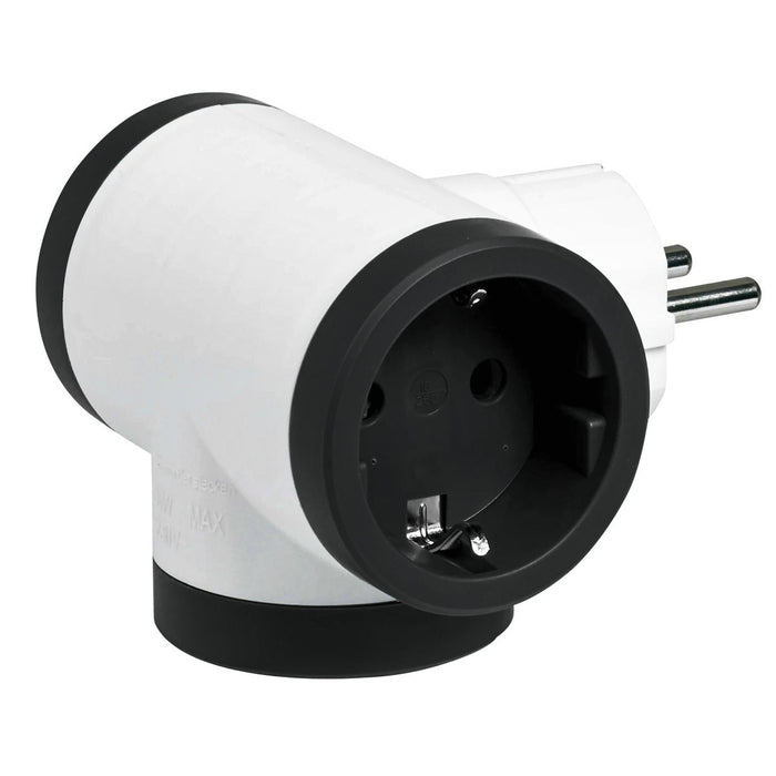 ADATTATORE SCHUKO DOPPIO CON USB SPINA STD TED.