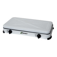 FORNELLO A GAS 2 FUOCHI 60X33XH8CM 2,2KW+2,2KW.