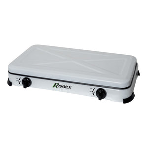 FORNELLO A GAS 2 FUOCHI 60X33XH8CM 2,2KW+2,2KW.