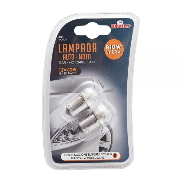 LAMPADA 12V 10W SFERA BL. DA 2 PZ.