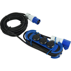 MULTIPRESA CAMPER IP44 10M H07RN-F 3 SCHUKO + CEE