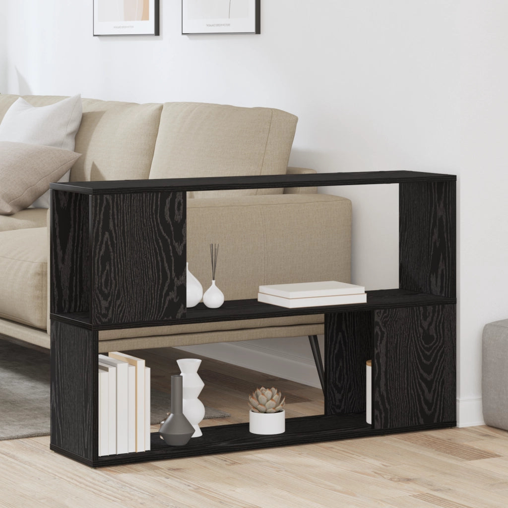 Libreria  Nero Rovere 100x24x63 cm in Legno Ingegnerizzato
