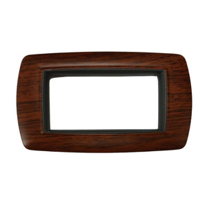 PLACCA MYLIFE 4 MODULI LEGNO SCURO
