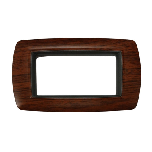 PLACCA MYLIFE 4 MODULI LEGNO SCURO