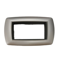 PLACCA MYLIFE 4 MODULI ALLUMINIO CHIARO