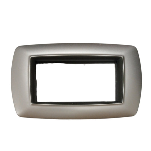 PLACCA MYLIFE 4 MODULI ALLUMINIO CHIARO