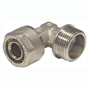 RACCORDO A GOMITO MASCHIO 1/2X20 PER MULTISTRATO (