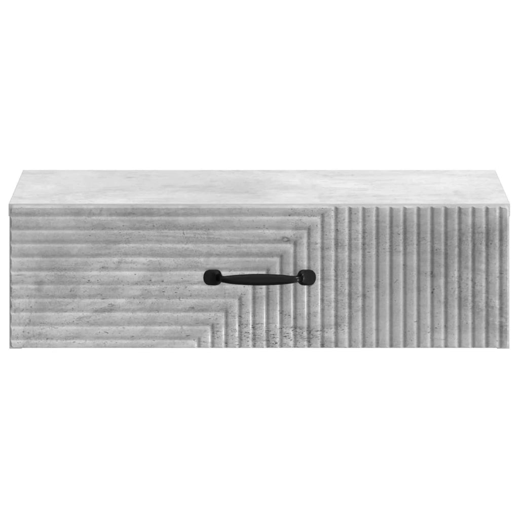 Tavolino da Parete Laterale Grigio Cemento 59 x 34,5 x 17 cm 898658