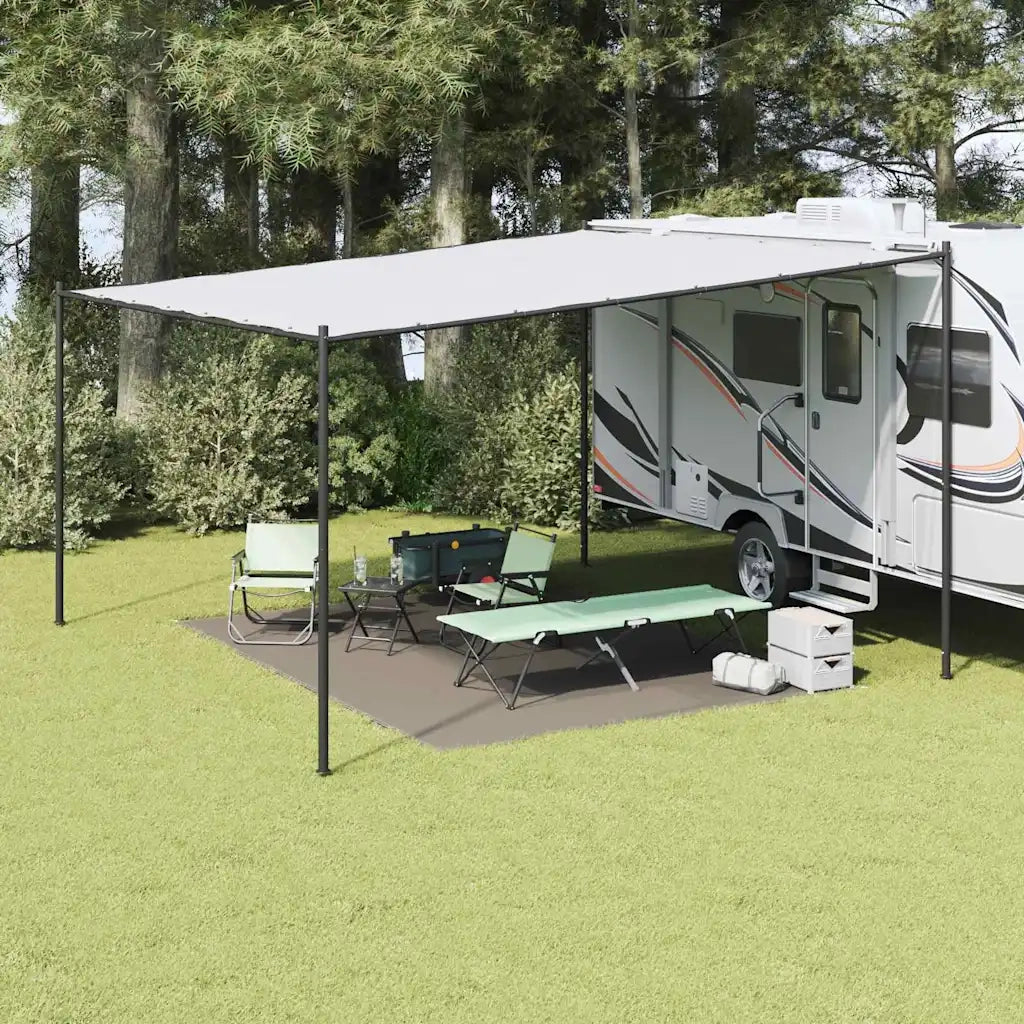 Tappeto da Tenda Grigio chiaro 300 x 400 cm Polietilene 42000197
