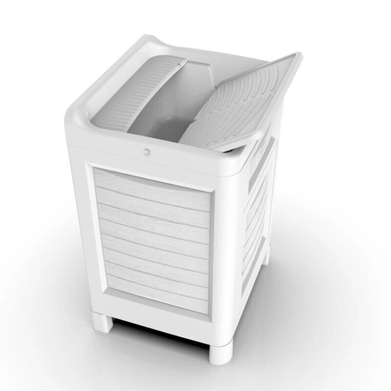 MOBILETTO LAVATOIO IN RESINA ARTU' 60X51X89H GHIACCIO